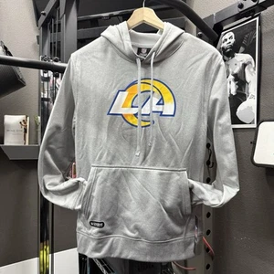 Los Angeles Rams New Era Royal Combine Authentic Gray NFL Hoodie Small Mens - Picture 1 of 5