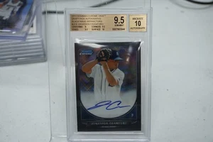 2013 Bowman Draft Chrome Black Wave /50 Jonathon Crawford #BCA-JCR Auto BGS 9.5 - Picture 1 of 2