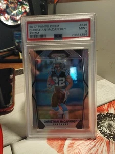 2017 Panini Prizm #249 CHRISTIAN MCCAFFREY Silver Prizm RC Rookie PSA 9 - Picture 1 of 4