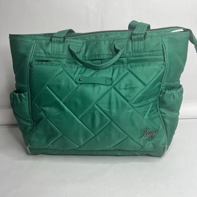 Bolso de mano Lug Cabby SE Bolso de hombro Kelly verde flor silvestre interior pañal Foto 1 de 4
