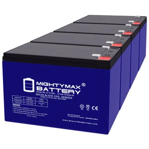 Mighty Max 12V 10AH GEL F2 Battery Replaces Acme Security Systems 626 - 4 Pack - Picture 1 of 6