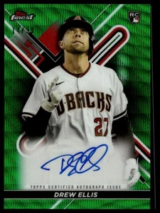 2022 Finest #FA-DE Drew Ellis Finest Autografi Rifrattori Verdi #/99 - Foto 1 di 2
