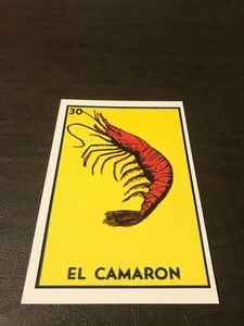 NEU UNBESPOSTTE KUNST 4 X 6 POSTKARTE - EL CAMARON # 30 - MEXIKANISCHE LOTERIEN - Bild 1 von 2