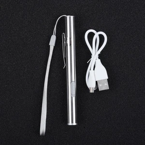 280mA Mini LED Torcia Elettrica Portatile Torcia A Matita Con USB Ricaricabile - Foto 1 di 19