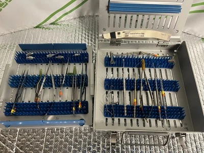 Storz Corneal Scissors & Ophthalmic Surgical Instrument Set w/ Tray, incomplete - Image 1 of 4