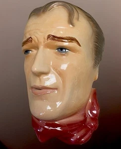 Vintage 1988 John Wayne Hollywood Mask by Clay Art - Picture 1 of 8