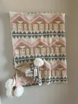 MANTA BEBÉ POMPÓN DORADO EMILY & MERITT para granero de cerámica niños a3 Foto 1 de 2