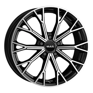 LLANTAS MAK ASPHALT PARA AUDI A4 CABRIOLET 8.5X19 5X112 BLACK MIRROR HB2 - Imagen 1 de 4