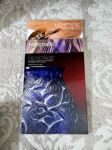 Heritage Art Glass Lalique Tiffany and Daum Auction Catalogs X3 - Imagen 1 de 1