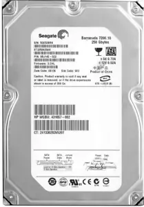 Disque Dur HP 431657-002 ST3250620AS 250GB 7200U/Min 16MB SATA II 3.5 " Pouces - Photo 1/3