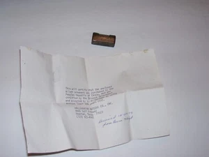 Vintage chinesisches Vorhängeschloss mit Gravur und Aberglauben Original Note - Bild 1 von 8