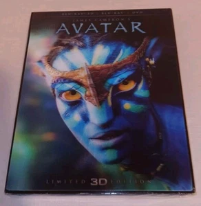 Avatar (3D Blu-ray/Blu-ray/DVD) 2 Disc Limited Edition Lenticular Slipcover NEW - Foto 1 di 4