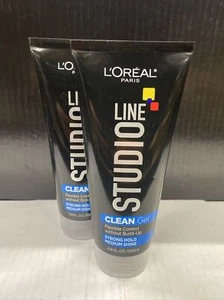 2 Pack - L'Oreal Paris Studio Line Clean Gel - Strong Hold 6.8oz/200ml - Picture 1 of 2