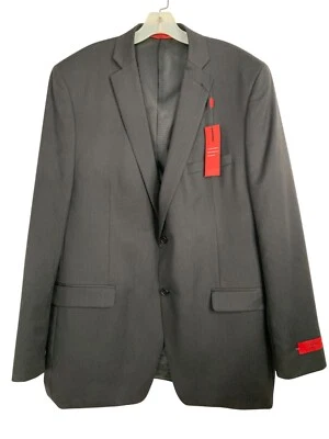 Новый с Ярлыками Alfani мужской Slim Fit куртка 46L черная шерсть RN10214 Blazer карьера в тонкую полоску - Изображение 1 из 4