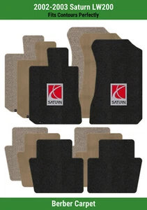Lloyd Berber Front & Rear Row Carpet Mats for '02-03 Saturn LW200 w/Saturn Logo - Picture 1 of 65