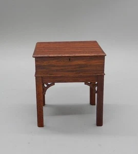 Vintage Gerald Crawford Side Table Music Box Artisan Dollhouse Miniature 1:12 - Picture 1 of 17