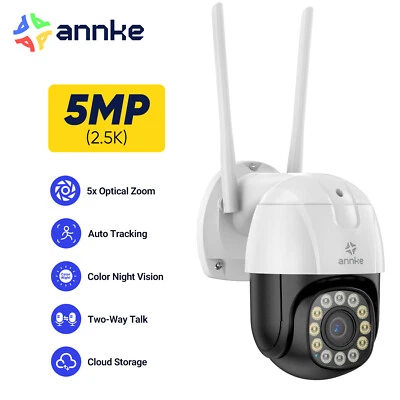 SANNCE 5MP WLAN PTZ Überwachungskamera 5X optischer Zoom Zweiweg-Audio Außen - Bild 1 von 4