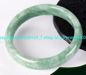 Jadeite Bangle Bracelet 54-63mm Jewelry Green Burma 100% Natural A Jade