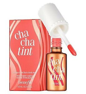 Benefit Cha Cha Tint Mango-Tinted Lip & Cheek Stain 6ml Brand New & Boxed