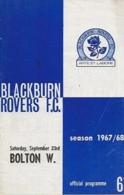 Blackburn Rovers v Bolton Wanderers Division Two 23rd Sept 1967 - Image 1 of 4