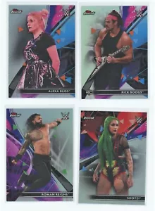 2021 TOPPS FINEST WWE Wrestling REFRACTORS You Pick Complete Your Set BUY3 GET1 - Picture 1 of 1