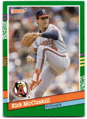 Kirk McCaskill 1991 Donruss #637c California Angels - Image 1 of 2
