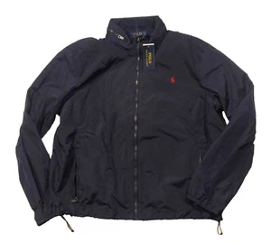 Polo Ralph Lauren Big & Tall Men's Navy Stow-Away Zip Hood Windbreaker Jacket - Picture 1 of 8