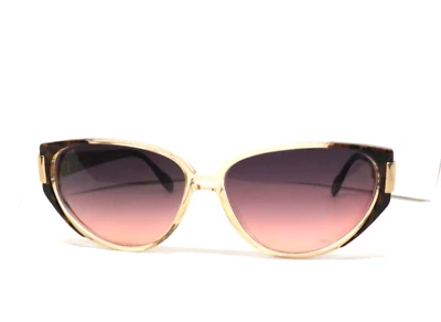 Lunettes De Soleil Vintage Femme SILHOUETTE M1277 Années 80 Beige Neuf Plastique - Photo 1/4