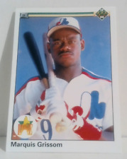 GREAT FIND Upper Deck 1990 Marquis Grissom ROOKIE Baseball Card 9 NEAR MINT GG66