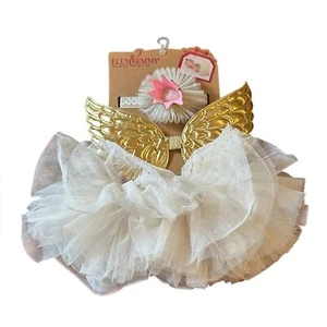 NWT Elly & Emmy 3 piece Tutu Set 0-12months Pink Gold - Picture 1 of 4