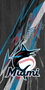 Miami Marlins Cornhole Board Wrap Set of 2 - Picture 1 of 1