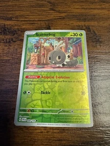 Scatterbug 008/198 Sv01: Scarlet & Violet Base Set Reverse Holo - Picture 1 of 2