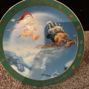 Garfield Cat Jim Davis Dear Diary Danbury Mint Plate Nine Lives - Picture 1 of 2