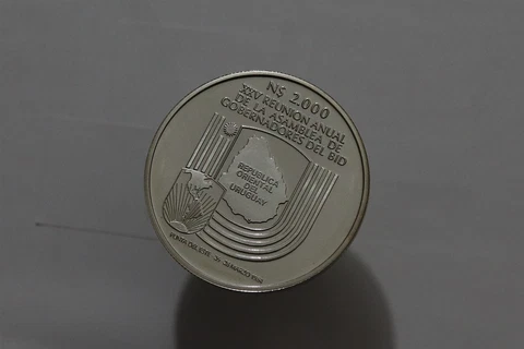 🧭 🇺🇾 URUGUAY 1984 2000 Peso PROOF Silver 140th Anniversary Silver B58 #Z8095 Cover