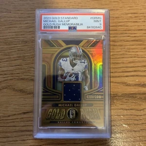 *PSA 9 MINT* 2023 Panini Gold Standard - Gold Rush #GR-MG Michael Gallup /299 - Picture 1 of 2