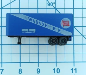 HO Scale Wabash R.R. Semi Trailer 1:87 Scale TYCO Model Train - Picture 1 of 6