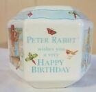 Peter Rabbit 1996 Wedgewood Happy Birthday Coin Bank Money Box RARE