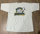 Vintage Rochester Rhinos Shirt Soccer Minor League Sz L / XL 22x29 New York NY