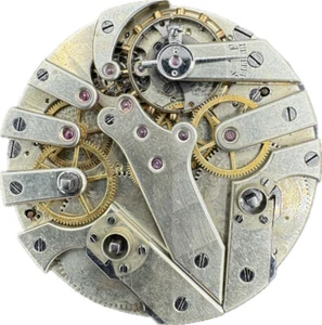 Antiguo reloj bolsillo Matthey Jeantet Dead Beat 45 mm segunda llave viento movimiento - Imagen 1 de 3