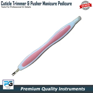CUTICLE Pusher Trimmer, CUTICLE Cutter Remover Pedicure Manicure Nail Art Tool - Picture 1 of 8