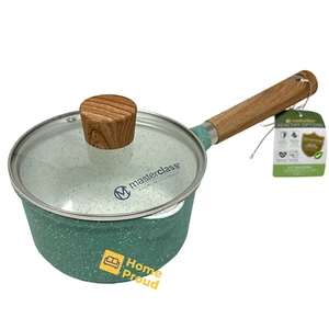 Masterclass Saucepan Casserole With Lid Nonstick Ceramic Coating 6.5 in 1.5 Qt - Picture 1 of 16