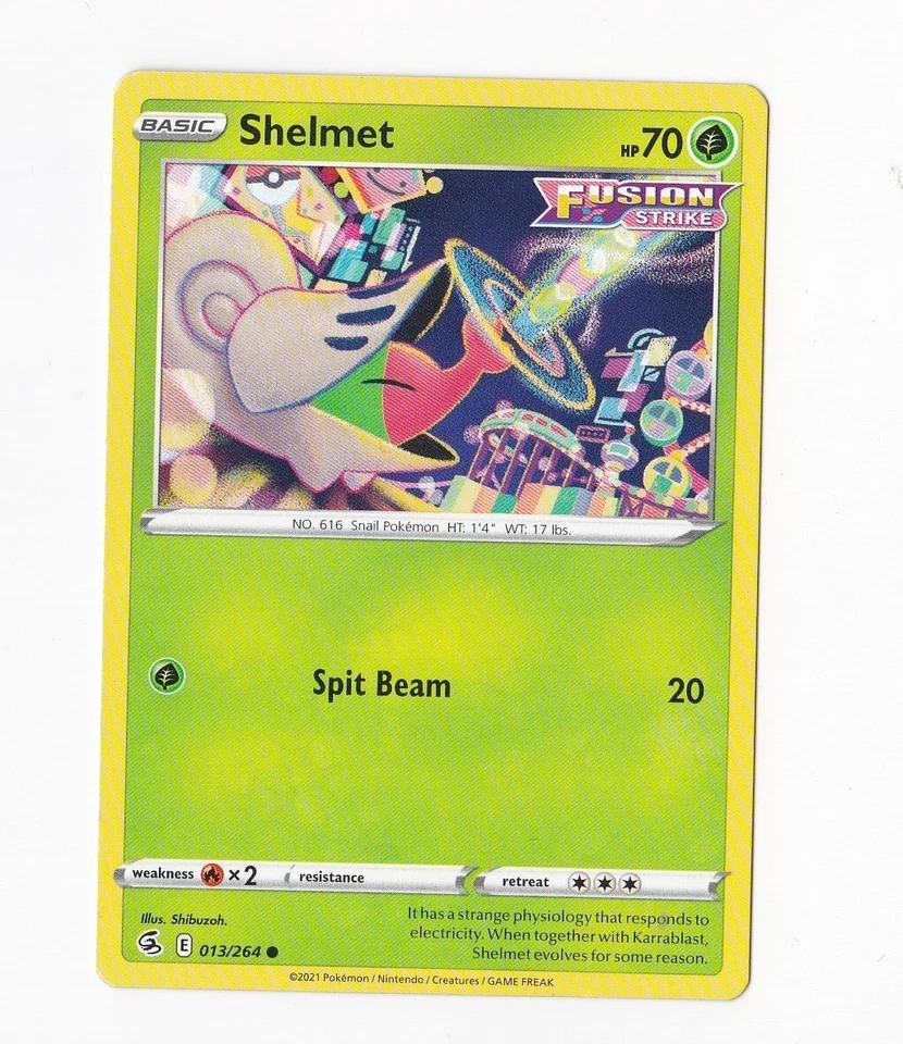 2021 Pokémon Basic SHELMET HP 70 013/264 - Image 1 of 1