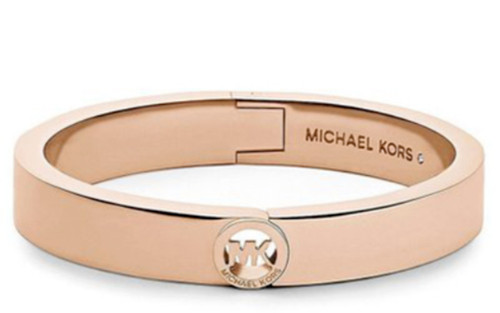 MICHAEL KORS MK Logo Oro Rosa Heritage Fulton Bracciale MKJ3251791 + SCATOLA