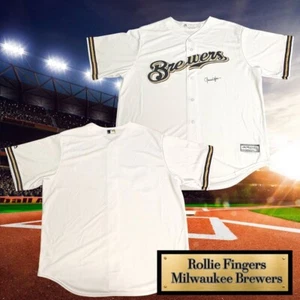 ROLLIE FINGERS AUTOGRAPHED Milwaukee Brewers Jersey - Picture 1 of 5