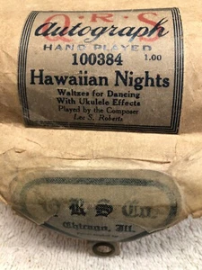 Piano Player Roll by Q.R.S - "Hawaiian nights" - Picture 1 of 2
