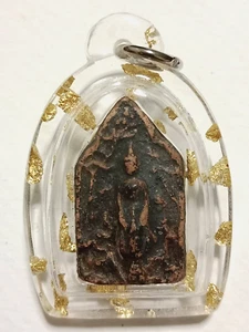 Phra Kru Wat Ratchanadda Pang Pa Lelai original lacquered Holy Rare Thai Amulet - Picture 1 of 15
