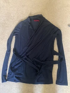 Velvet open cardigan but belted (94%cotton 6Lycra)fantastic condition. - Picture 1 of 4