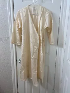 Dosa Silk Light Peach Wrap Dress Sz 2 - Picture 1 of 9