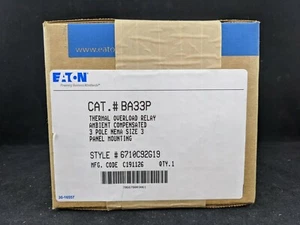 Relé de sobrecarga térmica Eaton BA33P 3 polos talla 3 - Imagen 1 de 6