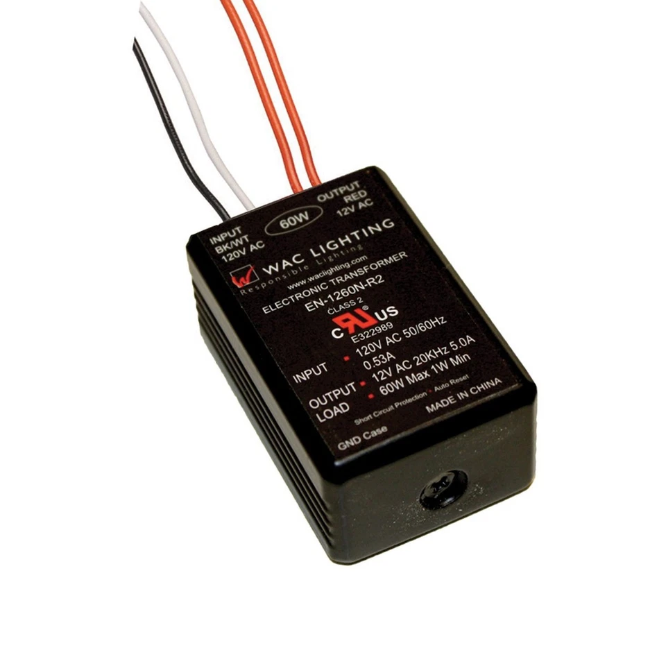 WAC Lighting EN1260R2 120 V 12 V 60 W Electronic Transformer - Image 1 of 1